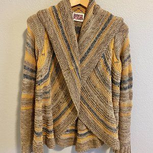 Anthropologie Multicolor Rosie Neira Curved Striped Cardigan - S